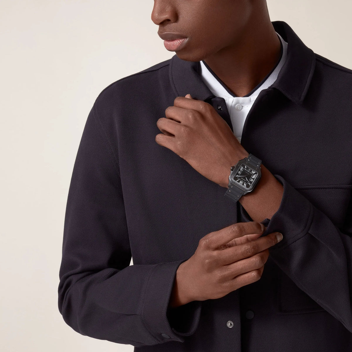 RELOJ SANTOS DE CARTIER NEGRO