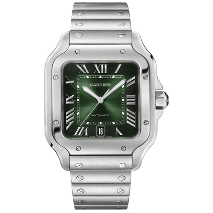 RELOJ SANTOS DE CARTIER PLATEADO/VERDE