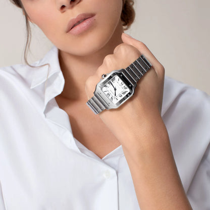 RELOJ SANTOS DE CARTIER PLATEADO