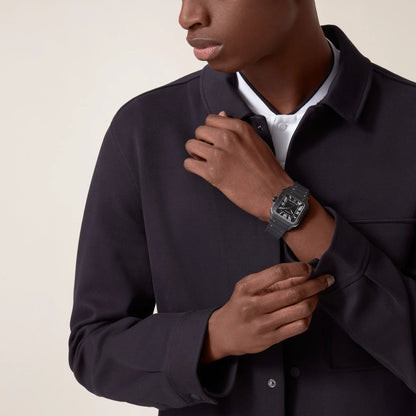 RELOJ SANTOS DE CARTIER  NEGRO
